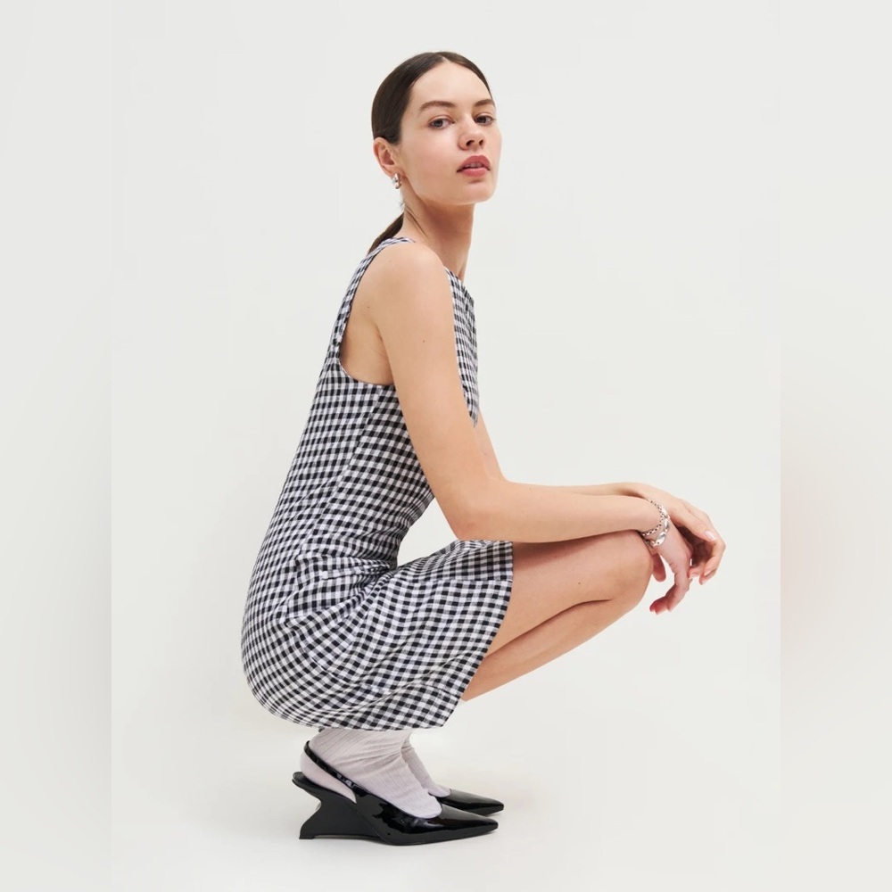 Reformation citron linen dress